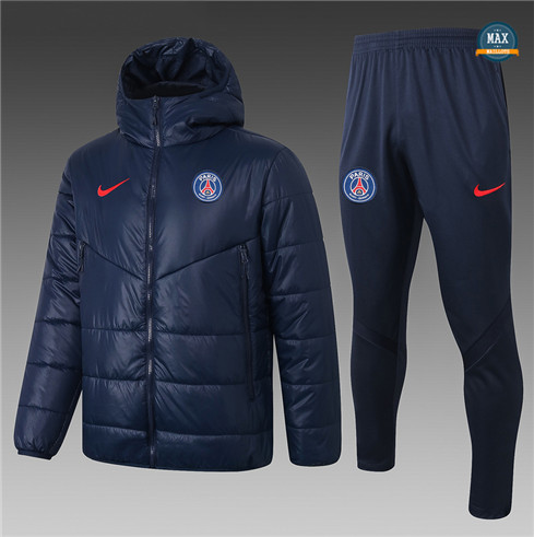 Max Doudoune longue PSG 2020 21 Bleu Marine MAXMAILLOTS