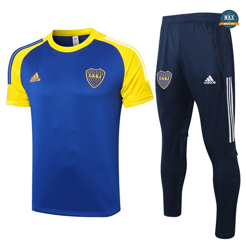 Max Maillot Boca Juniors + Pantalon 2020/21 Training Bleu Marine/Jaune