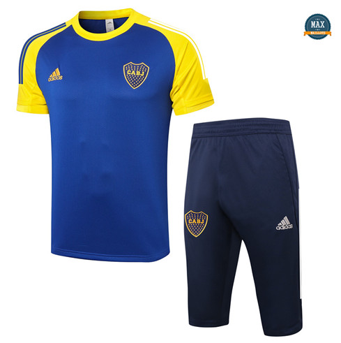 Max Maillots Boca Juniors + Pantalon 2020/21 Training 3/4 Bleu Marine/Jaune