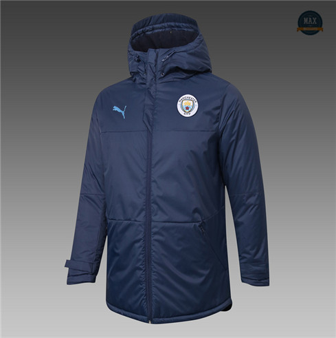 Max Veste Doudoune Manchester City 2020/21 Bleu Marine