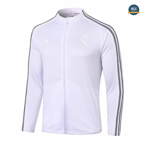 Max Veste Real Madrid 2020/21 Blanc Col Haut