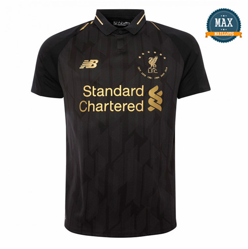 Maillot Liverpool 6 étoiles Édition commémorative 2019/20 Noir