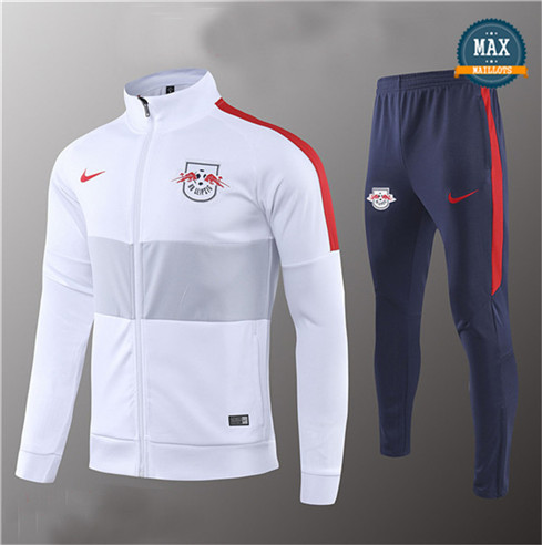 Veste Survetement RB Leipzig 2019/20 Blanc/Bleu Marine