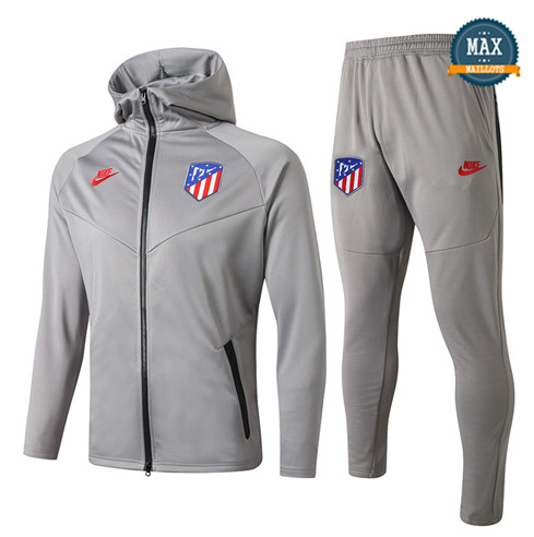 Survetement à Capuche Atletico Madrid 2019/20 Gris