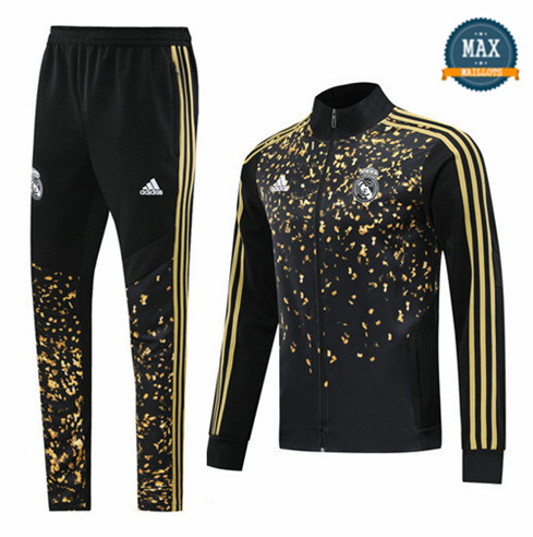 Veste Survetement Real Madrid 2019/20 edition star Noir/Jaune