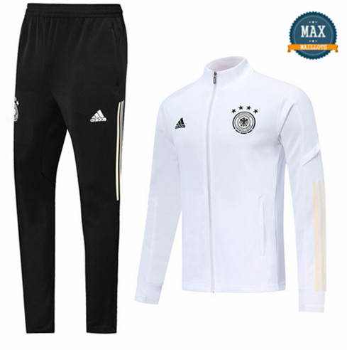 Veste Survetement Allemagne 2019/20 Blanc