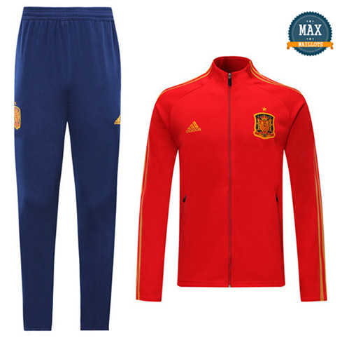 Veste Survetement Espagne 2019/20 Rouge/Bleu