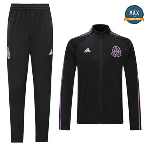 Veste Survetement Mexique 2019/20 Noir/Violet bande