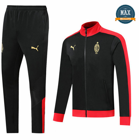 Veste Survetement AC Milan 2019/20 Noir/Rouge