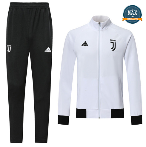 Veste Survetement Juventus 2019/20 Blanc/Noir