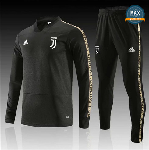 Survetement Juventus 2019/20 Noir Col V