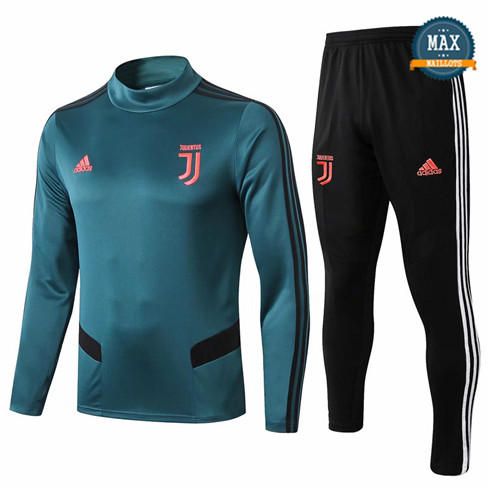 Survetement Juventus 2019/20 Bleu/Noir Col Rond