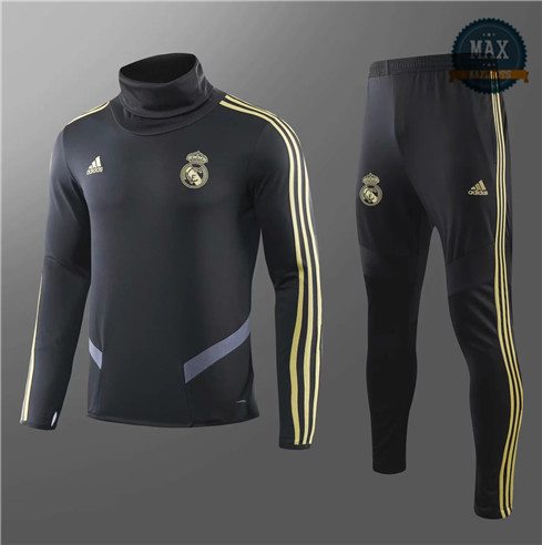 Survetement Enfant Real Madrid 2019/20 Noir Col haut