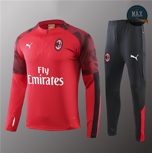 Survetement Enfant AC Milan 2019/20 Rouge/Noir