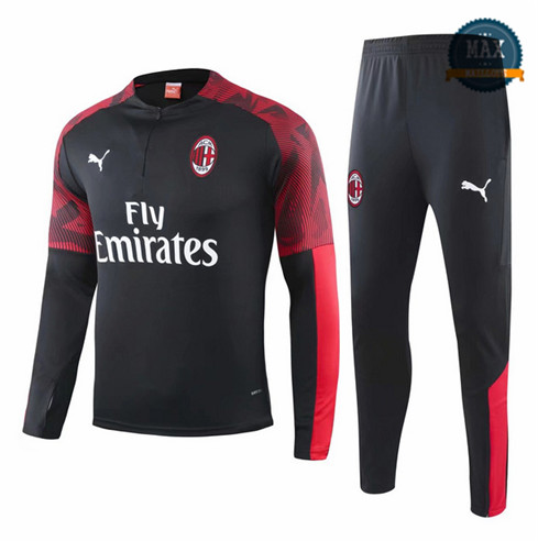 Survetement Enfant AC Milan 2019/20 Noir/Rouge