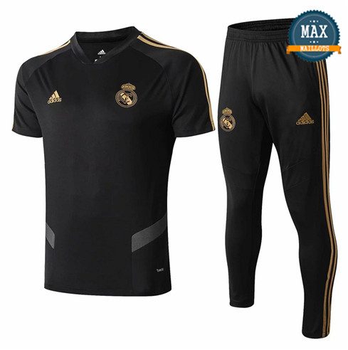 Maillot + Pantalon Real Madrid 2019/20 Training Noir Col V