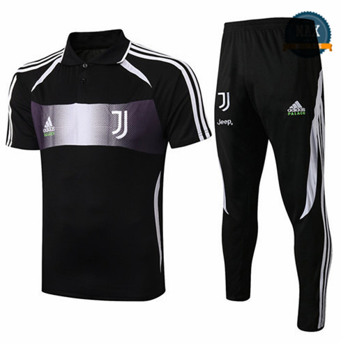 Maillot + Pantalon Juventus 2019/20 Training Noir/Blanc bande