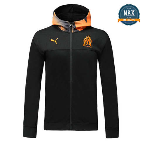 Veste à Capuche Olympique Marseille 2019/20 Noir