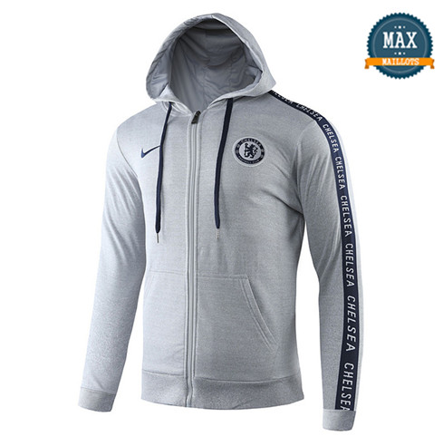 Veste à Capuche Chelsea 2019/20 Gris Vert