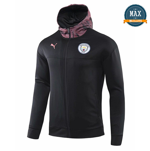 Veste à Capuche Manchester City 2019/20 Noir/Violet