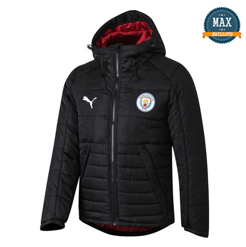 Veste Doudoune à Capuche Manchester City 2019/20 Noir