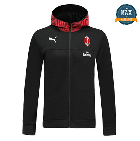Veste à Capuche AC Milan 2019/20 Noir/Rouge