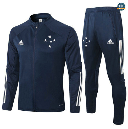 Max Veste Survetement Cruzeiro 2020/21 Bleu Marine