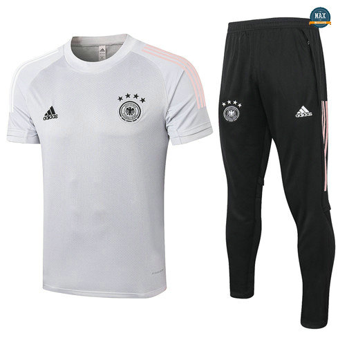 Max Maillots Allemagne + Pantalon 2020/21 Training Gris Clair