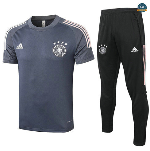 Max Maillots Allemagne + Pantalon 2020/21 Training Gris Foncé