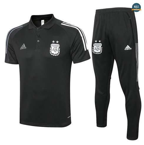 Max Maillots Argentine POLO + Pantalon 2020/21 Training Noir