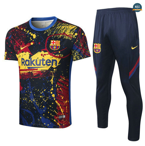 Max Maillots Barcelone + Pantalon 2020/21 Training Vert noirâtre