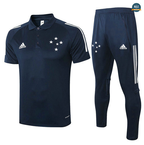 Max Maillots Cruzeiro POLO + Pantalon 2020/21 Training Bleu Marine