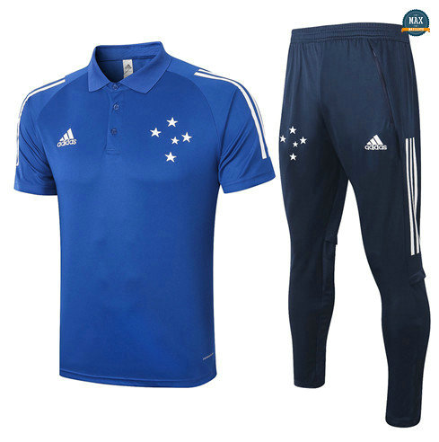 Max Maillots Cruzeiro POLO + Pantalon 2020/21 Training Bleu