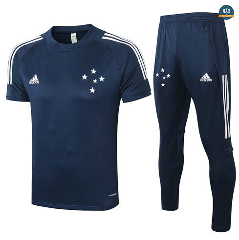 Max Maillots Cruzeiro + Pantalon 2020/21 Training Bleu Marine