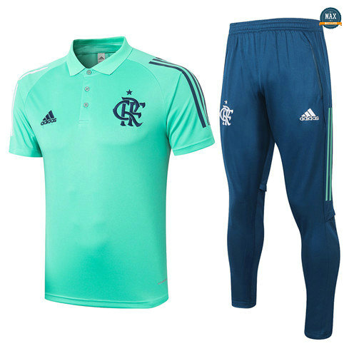 Max Maillots Flamengo POLO + Pantalon 2020/21 Training Vert