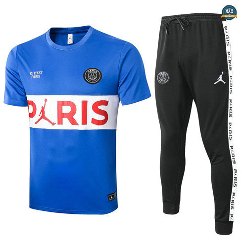 Max Maillots PSG + Pantalon 2020/21 Training Bleu (Blanc logo Pris)