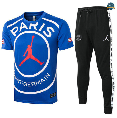 Max Maillots PSG Jordan + Pantalon 2020/21 Training Bleu LOGO Jordan