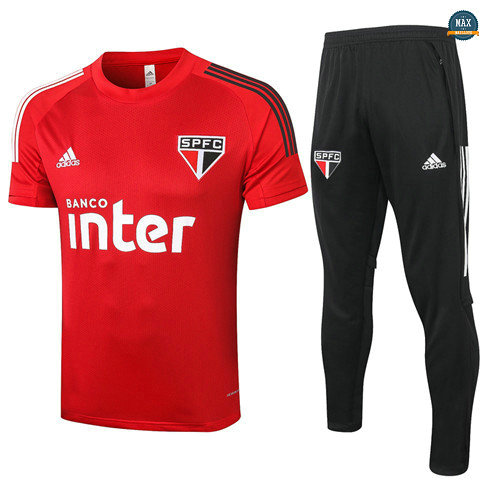 Max Maillots São Paulo + Pantalon 2020/21 Training Rouge