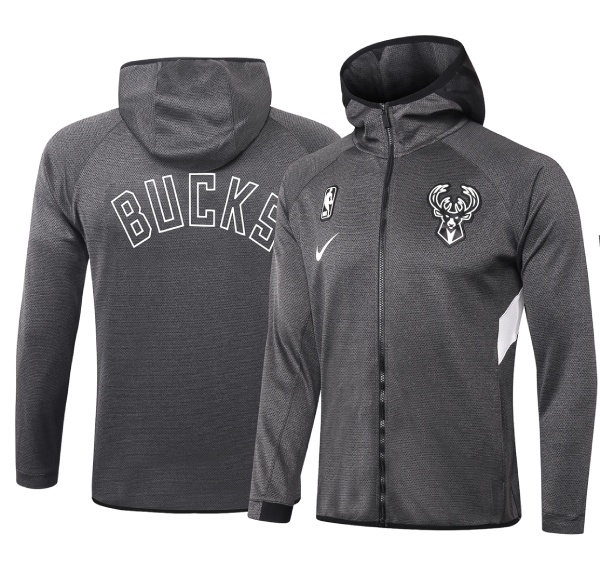 Max maillot Veste à capuche Milwaukee Bucks - Noir