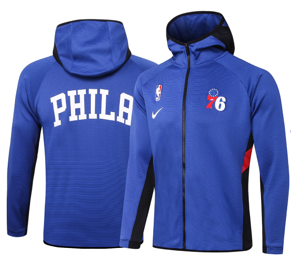 Max maillot Veste à capuche Philadelphia 76ers - Bleu