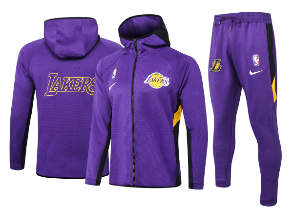 Max maillots Veste Survetement Los Angeles Lakers - Pourpre