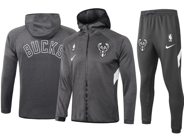 Max maillots Veste Survetement Milwaukee Bucks - Noir