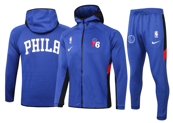 Max maillot Veste Survetement Philadelphia 76ers - Bleu