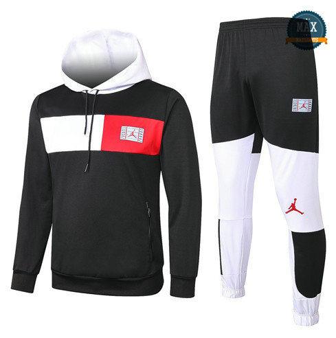 Max Survetement a Capuche PSG Jordan 2020 Noir/Blanc/Rouge