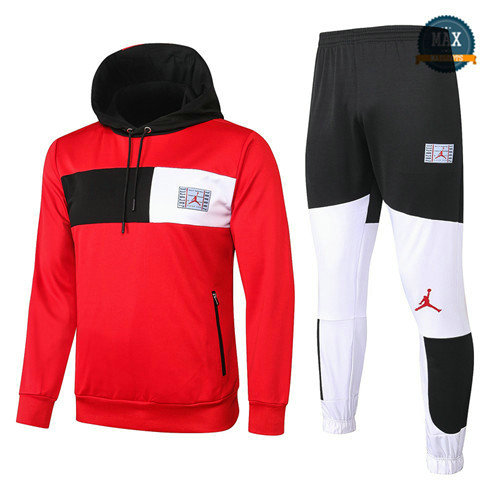 Max Survetement a Capuche PSG Jordan 2020 Rouge/Blanc/Noir