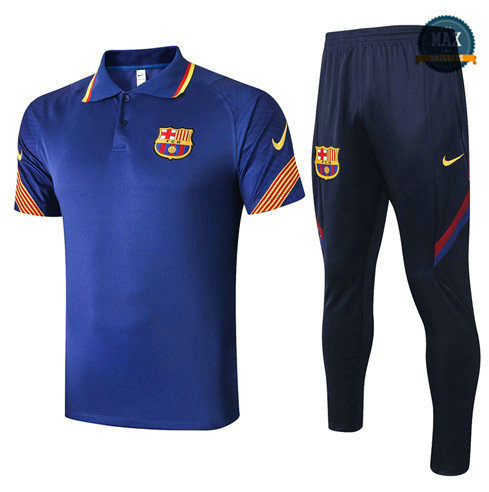 Max Barcelone Polo + Pantalon 2020 Training Bleu Marine