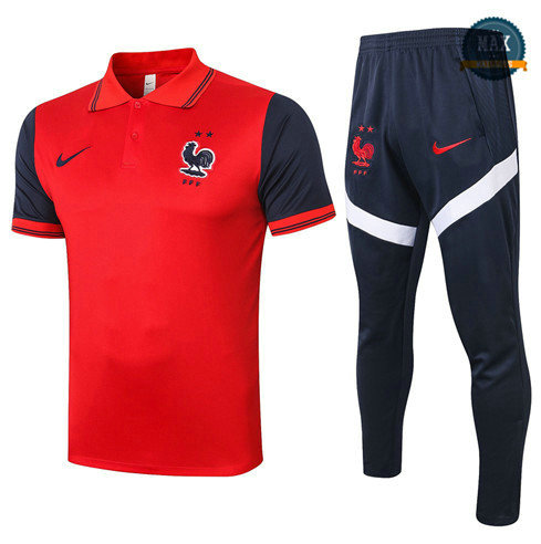 Max France POLO + Pantalon 2020 Training Rouge