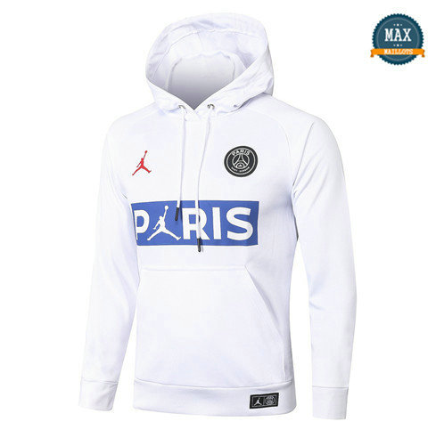 Max Sweat à capuche Jordan PSG 2020 Blanc