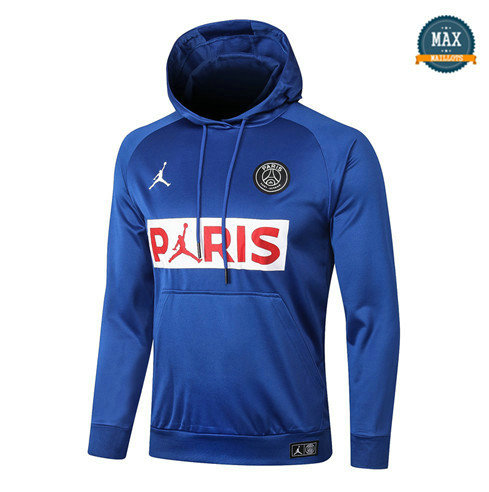 Max Sweat à capuche Jordan PSG 2020 Bleu/Blanc