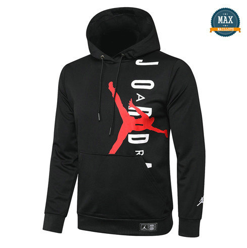 Max Sweat à capuche Jordan PSG 2020 Noir/Rouge